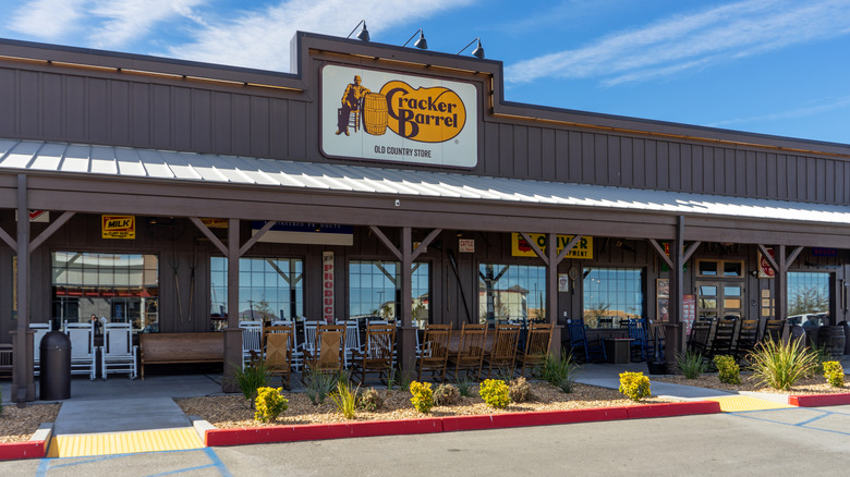pictured Cracker Barrel storefront