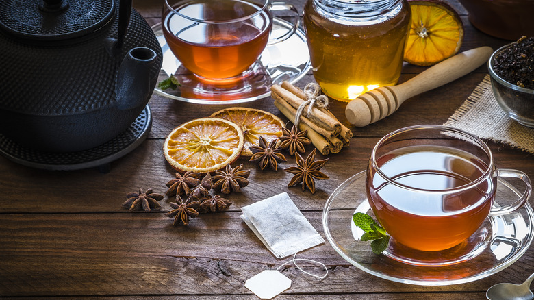 Orange and anise decaf tea