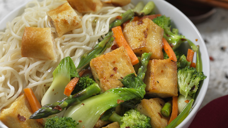 A tofu dish.