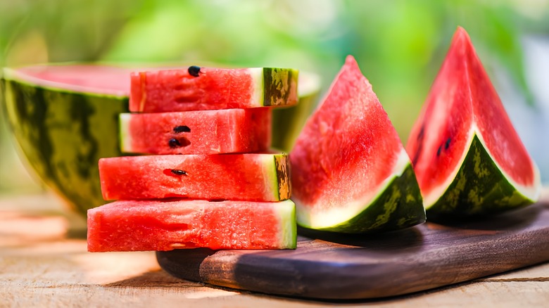Slices of watermelon