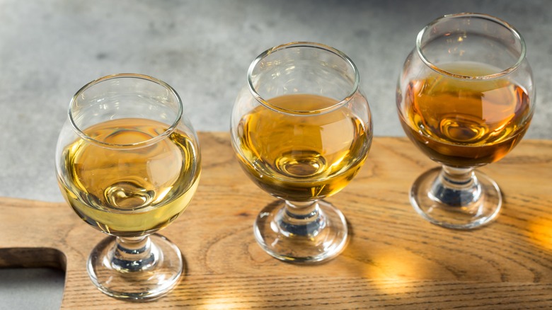 whiskey glass flight