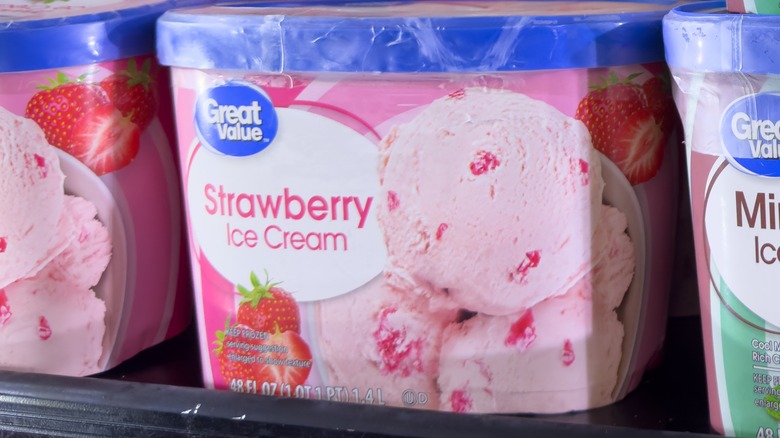 Great Value Strawberry Ice Cream from Walmart