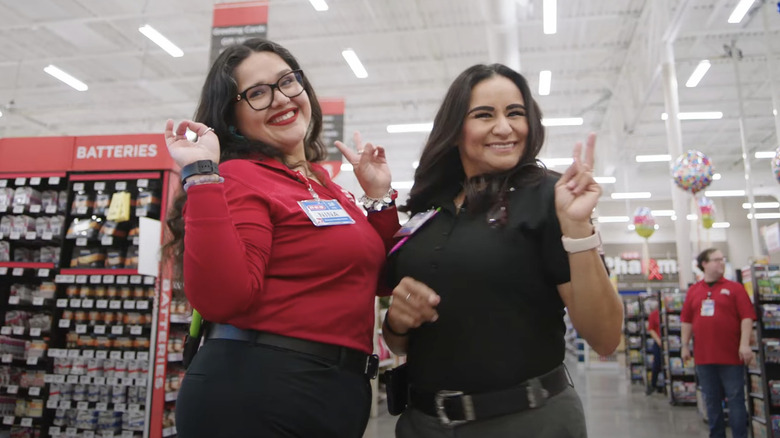 HEB employees posing in store