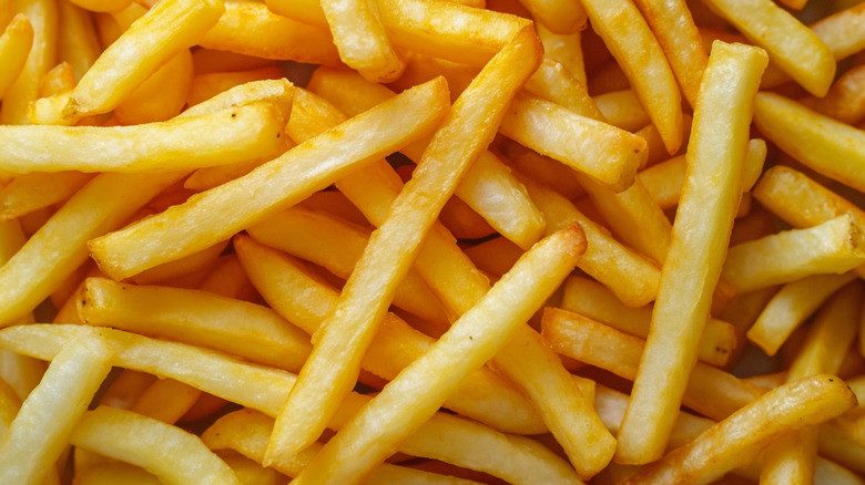 A pile of crispy, golden brown french fries