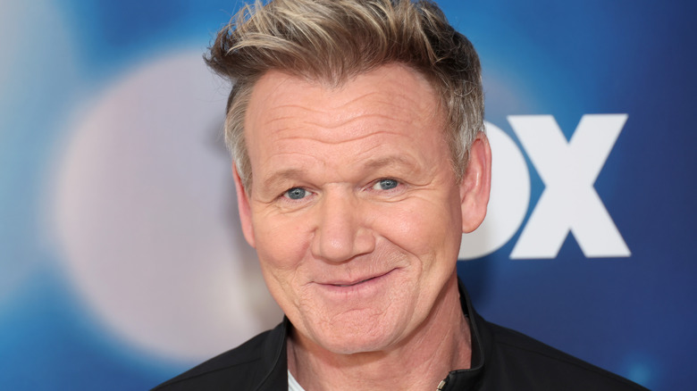 Gordon Ramsay attends the 2023 FOX Winter Junket at Fox Studio Lot on December 13, 2023 in Los Angeles, California. 