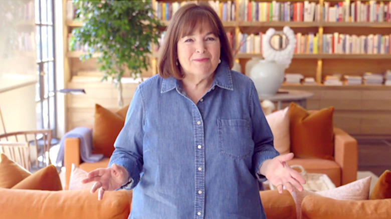 Ina Garten broadcasting her Emmy's acceptance