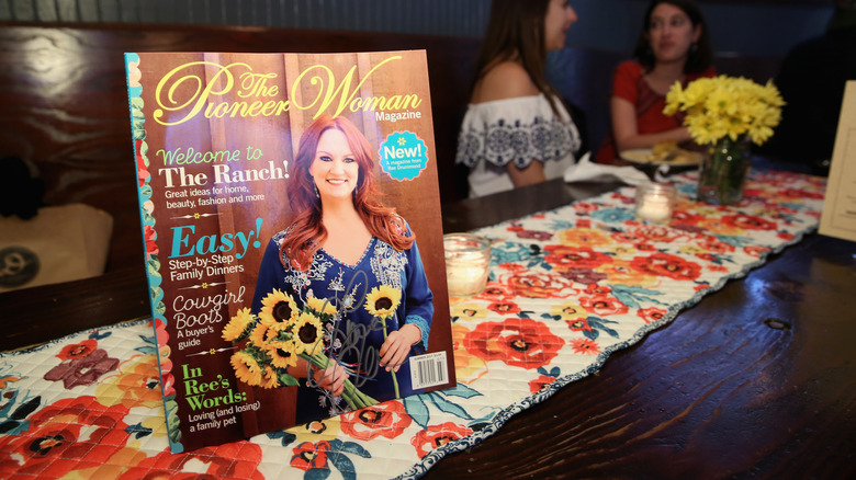 Pioneer Woman magazine on display