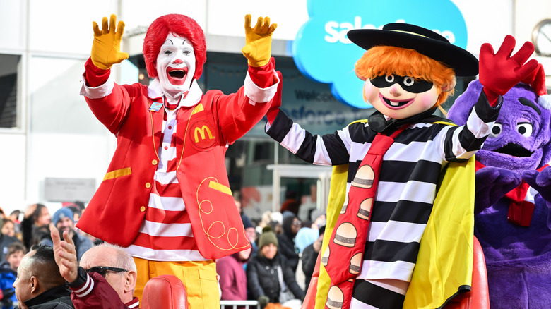 McDonald's mascots at a parade