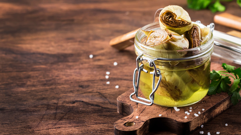 artichokes canned in olive oil