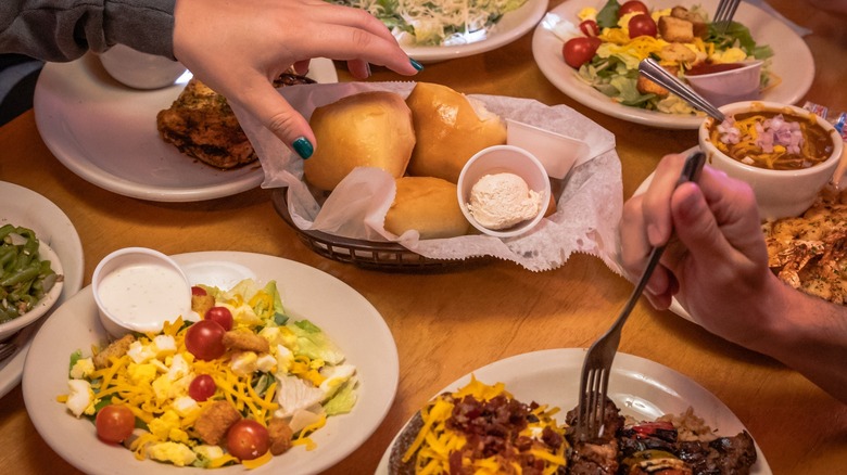 Dishes at Texas Roadhouse