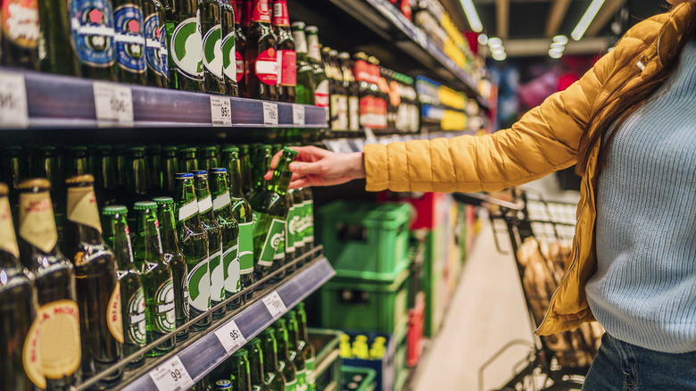 Storing beer in a fridge