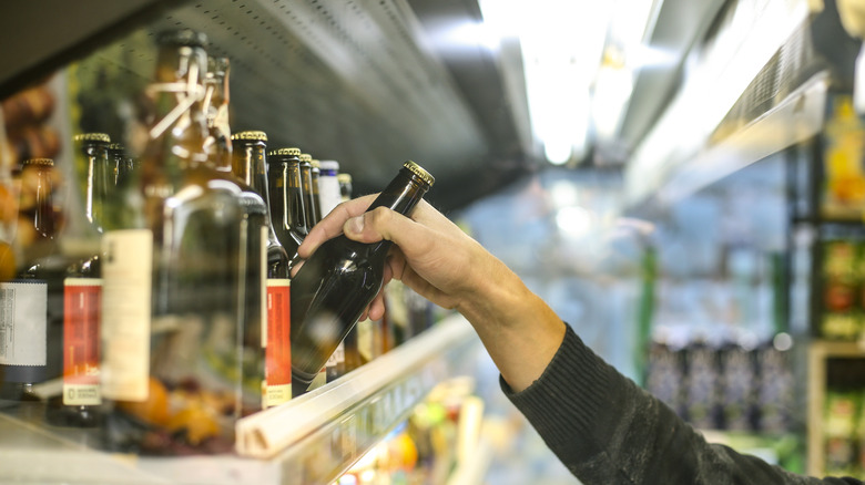 Removing beer from storage