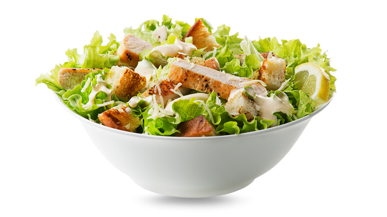 Caesar salad with chicken