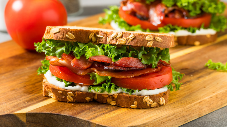 A BLT sandwich.