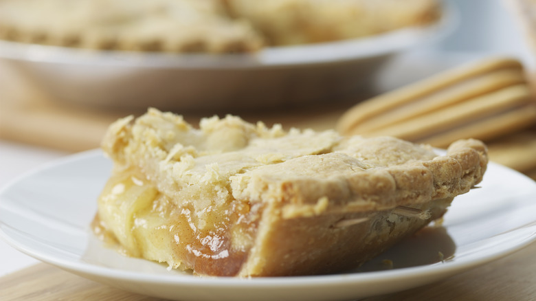 Slice of apple pie