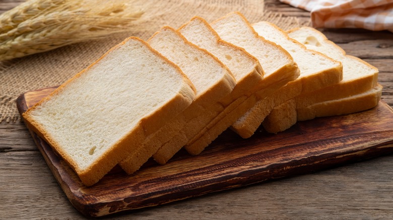 Sliced loaf of bread
