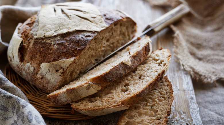 sliced sourdough bread