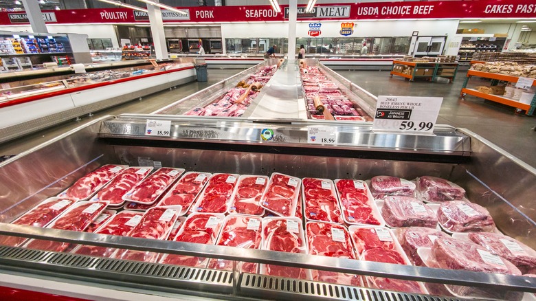 Different meats sold at Costco