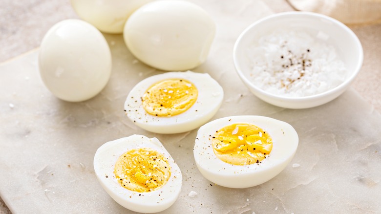 Hard-boiled eggs