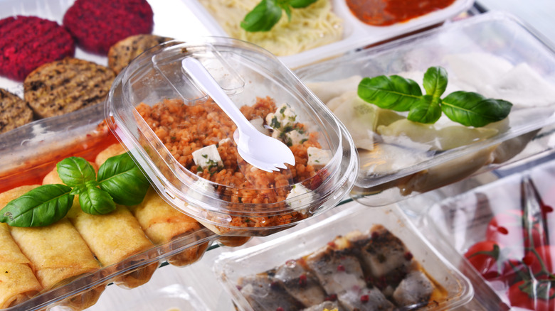 prepackaged meals at the grocery store