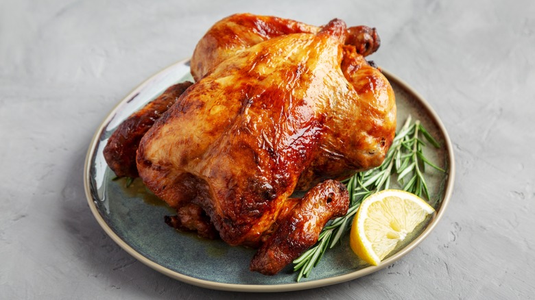 Roast chicken with herbs and lemon