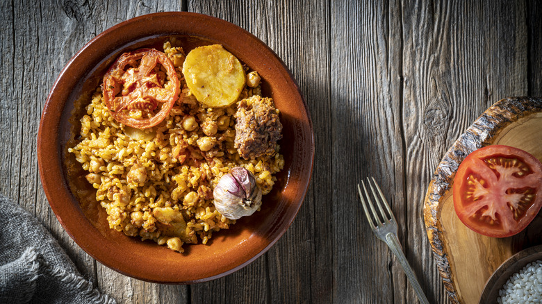 Spanish rice with seasoning