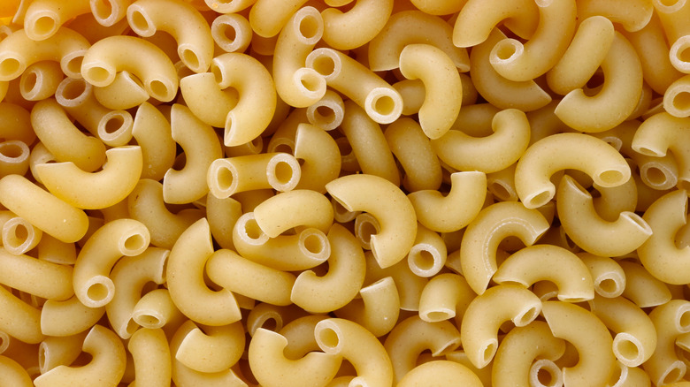 Dried elbow noodles
