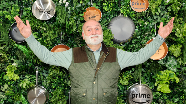 Jose Andres in front of greenery 