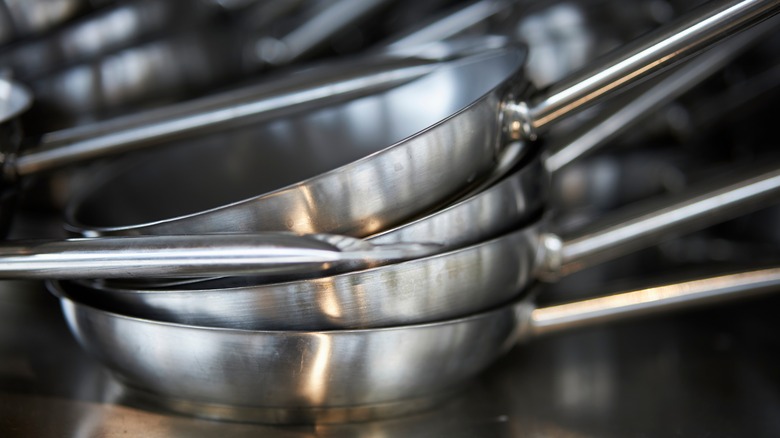 A stack of pans