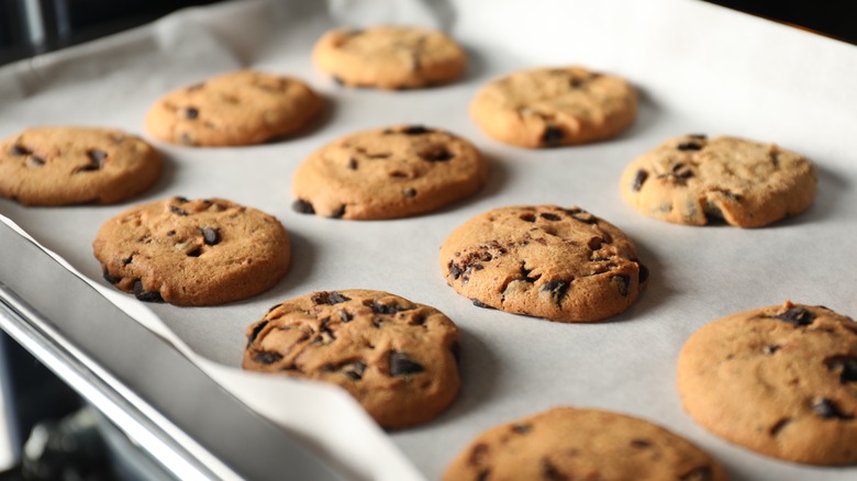 Cookies on a sheet pan