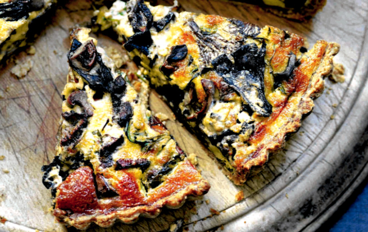 Wild Mushroom, Watercress And Blue Cheese Tart Recipe