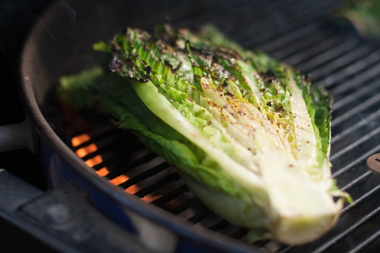 Grilled romaine