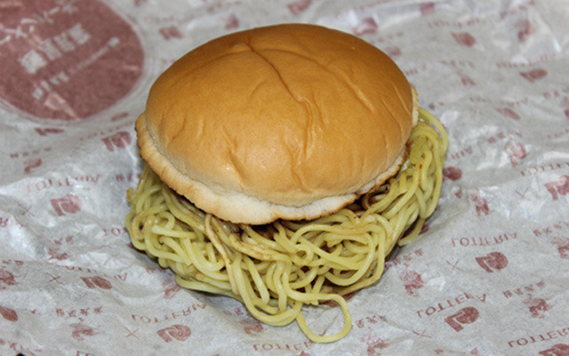 Would You Like Extra Noodles On Your Japanese Ramen Burger?