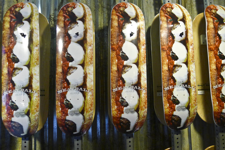 Would You Ride Around On A Meatball Sub Skateboard?