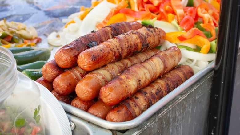 bacon wrapped hot dogs 
