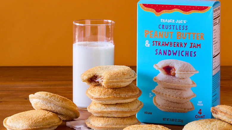 Trader Joe's Crustless Peanut Butter & Strawberry Jam Sandwiches