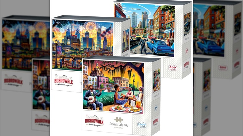 Three-pack of Boardwalk Assorted Jigsaw Puzzles