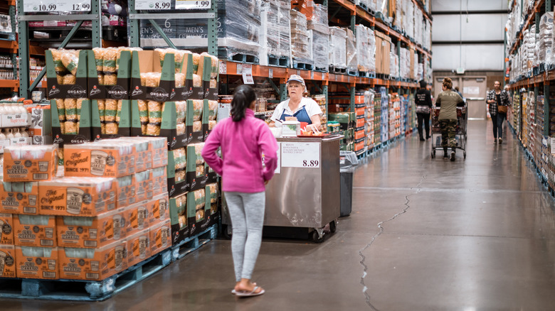 Sample server at Costco Wholesale