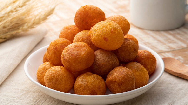 Fried sweet potato balls
