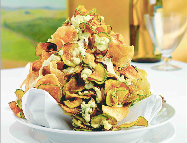 Zucchini Chips With Gorgonzola Cheese Recipe