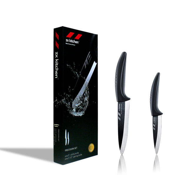 ZX Kitchen Black Ceramic Knives - Food Republic