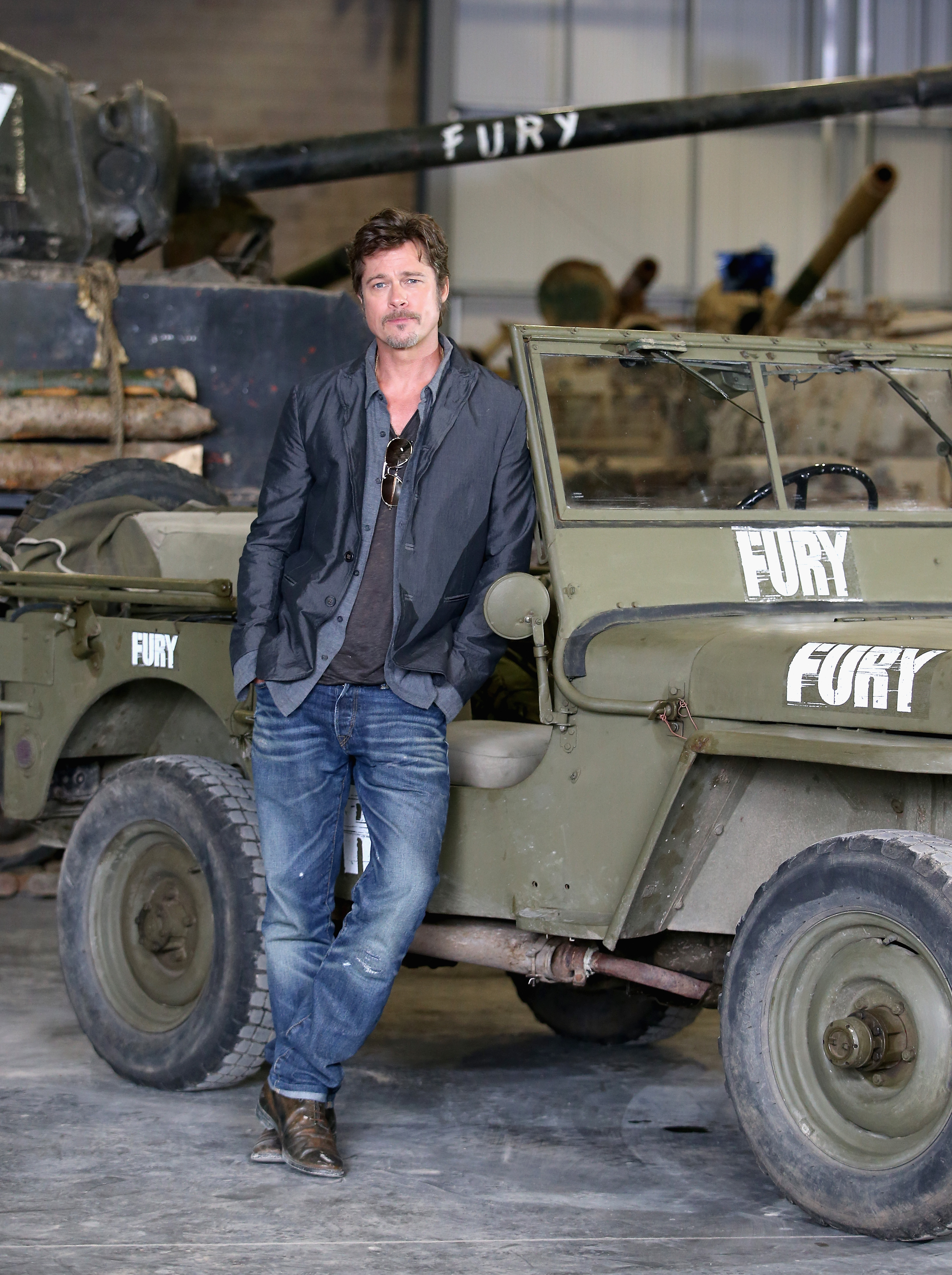 "Fury" Photo Call At The Tank Museum In Bovington, England