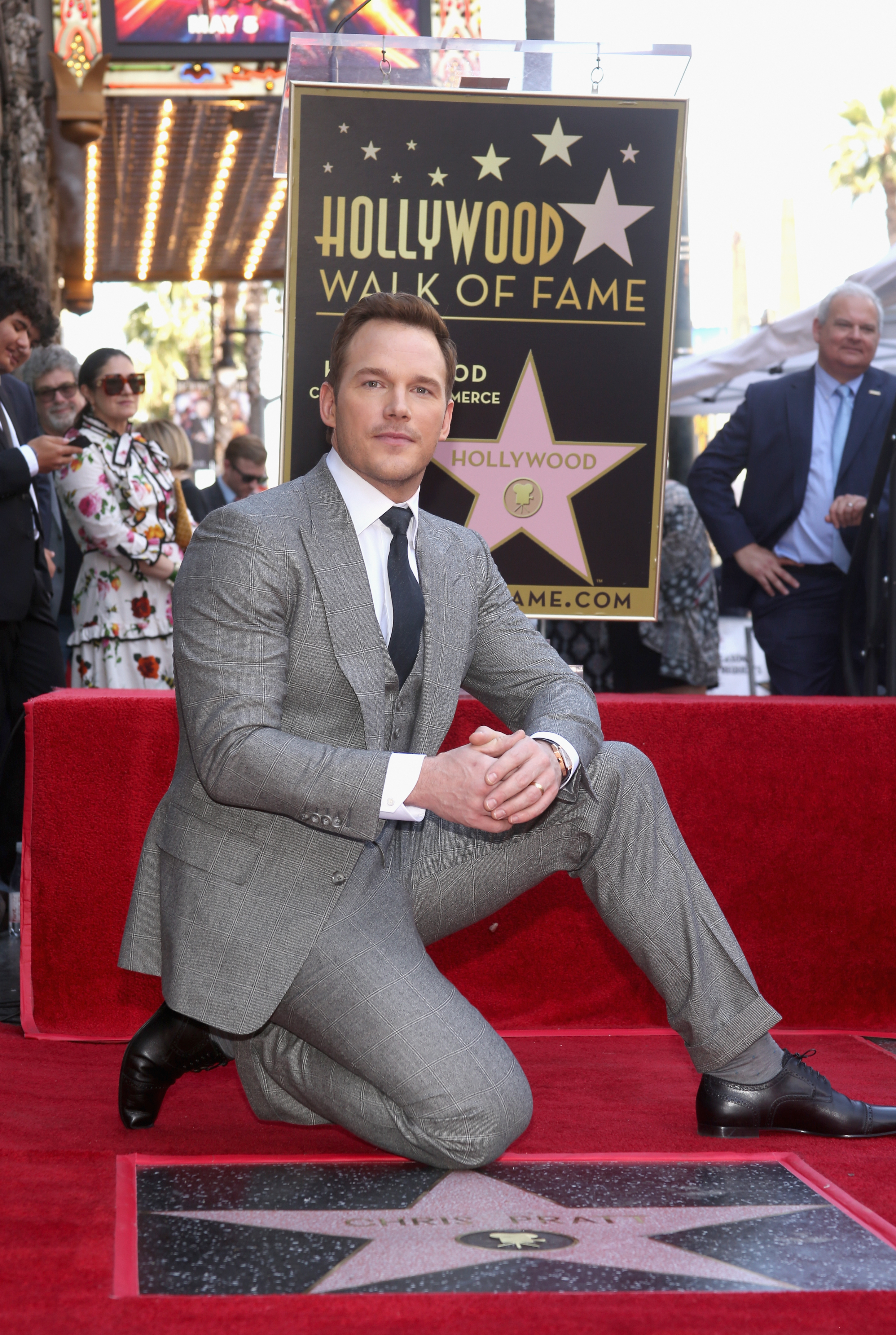 Chris Pratt Walk Of Fame Star Ceremony