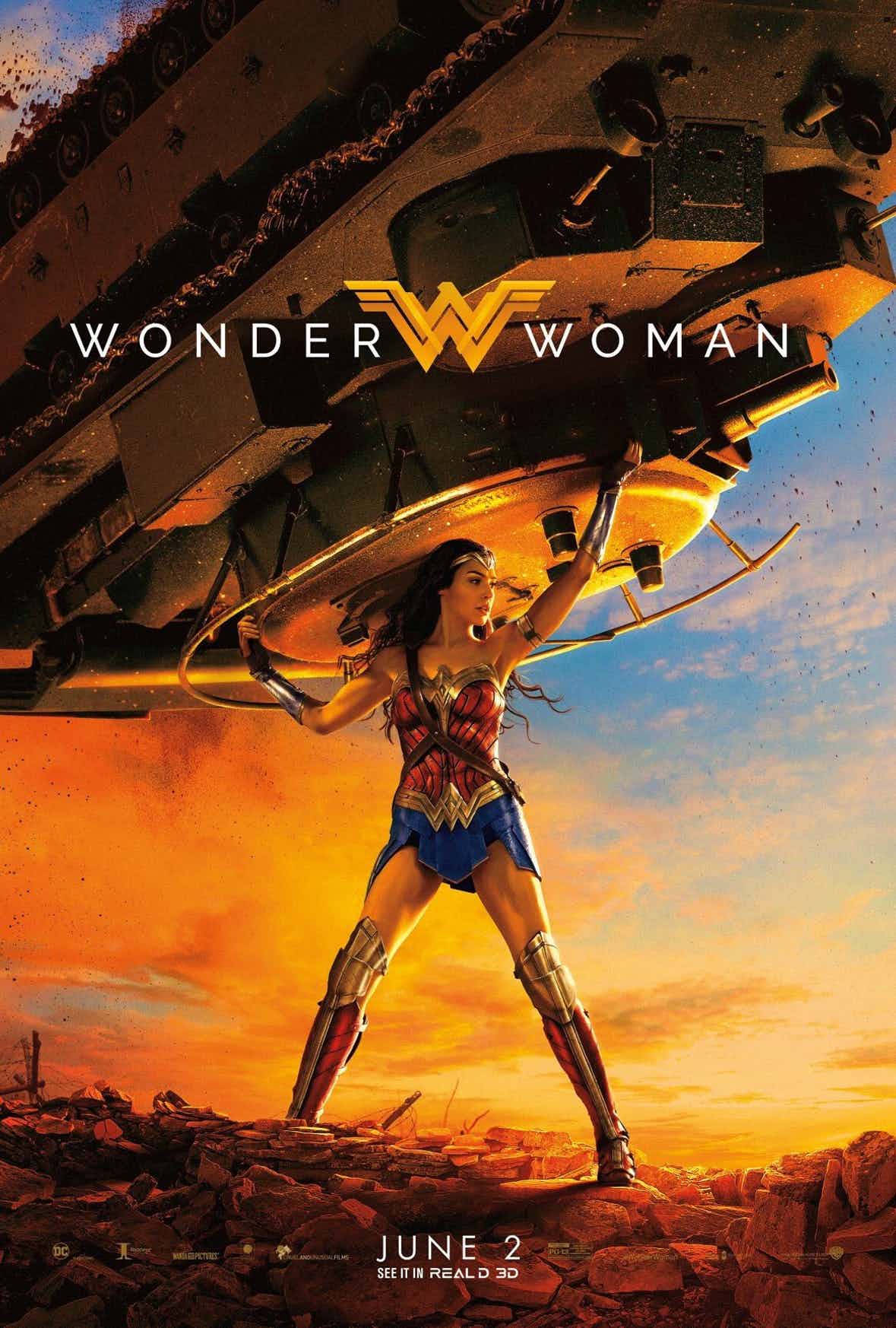 Wonder-Woman-Lifts-Tank-in-RealD3D-Poster