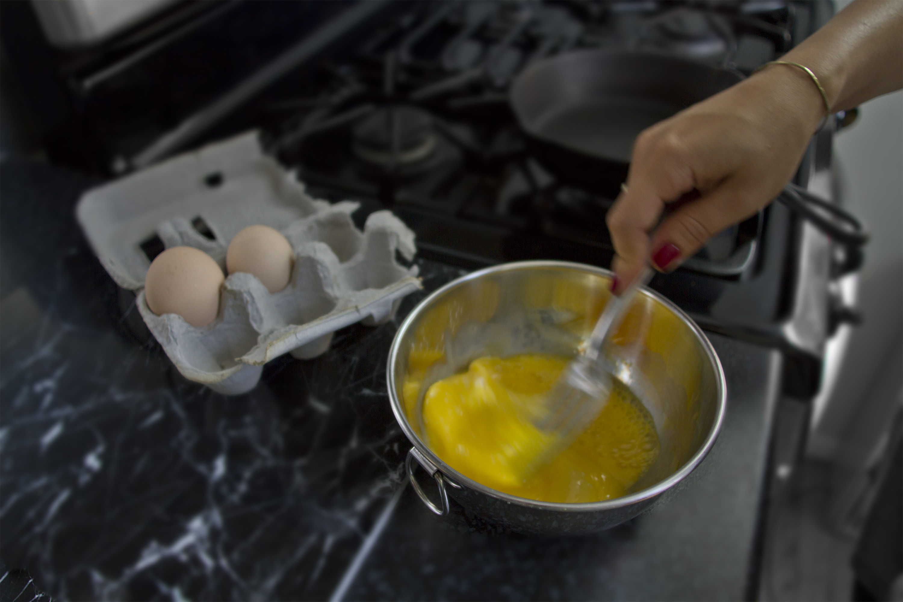 beat eggs