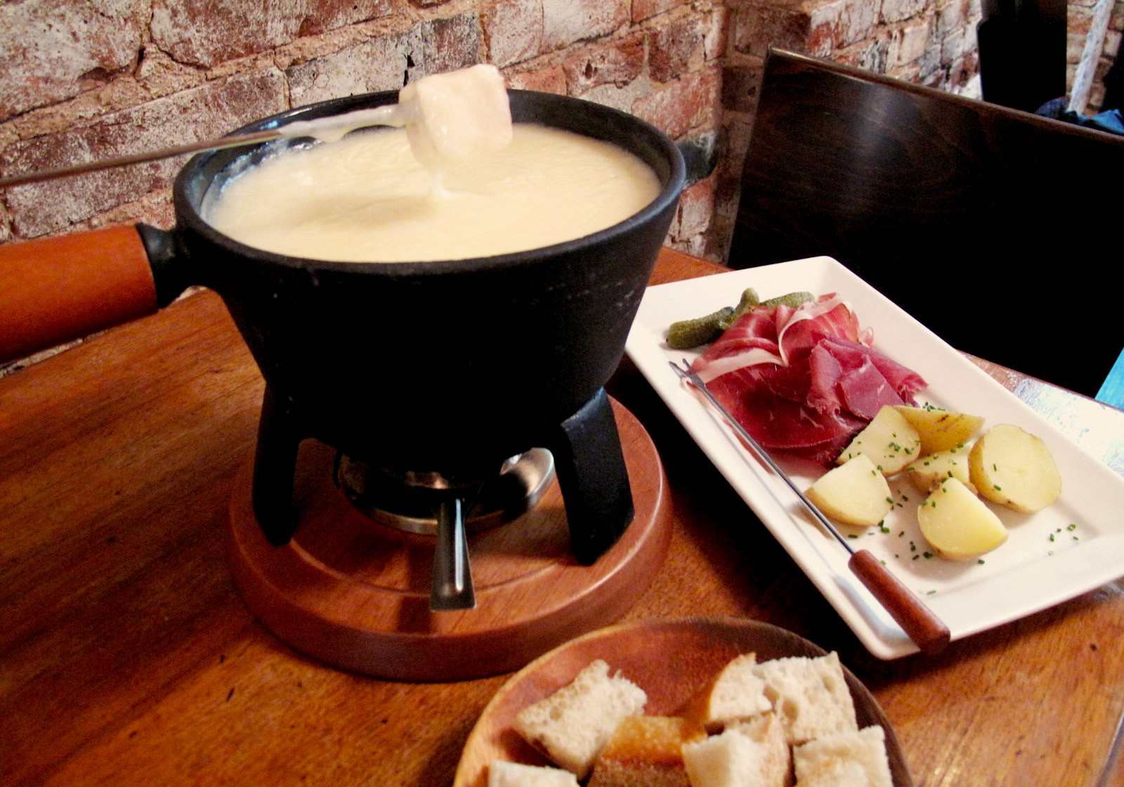Swiss Cheese Fondue Recipe Food Republic