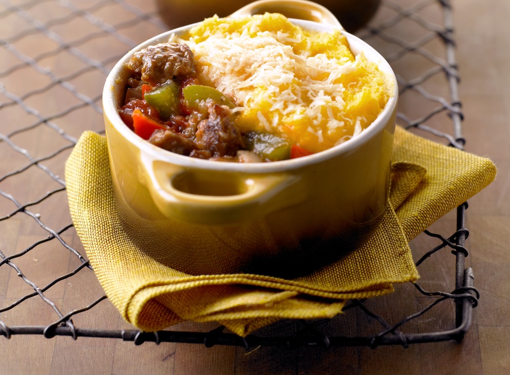 Polenta and Sausage Pie Recipe Food Republic