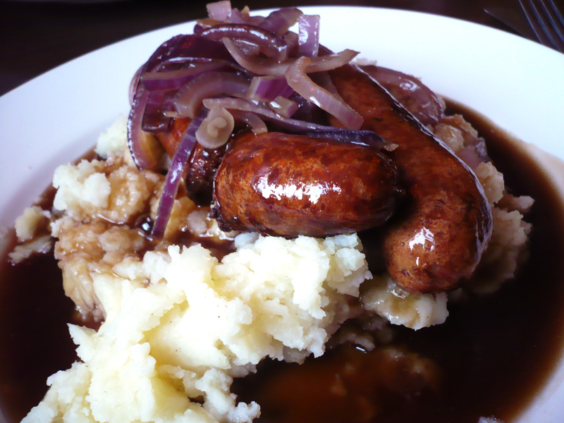 Recipe Sausage And Mash Onion Gravy Bryont Blog