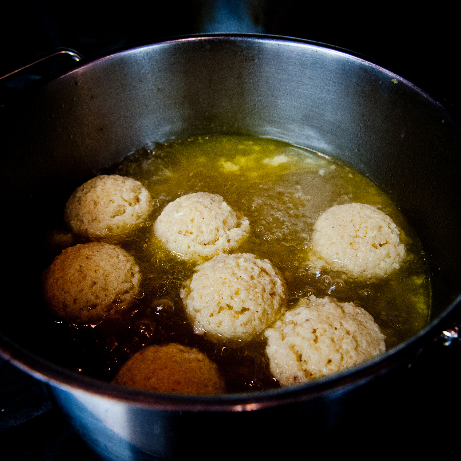 Finish cooking matzo balls