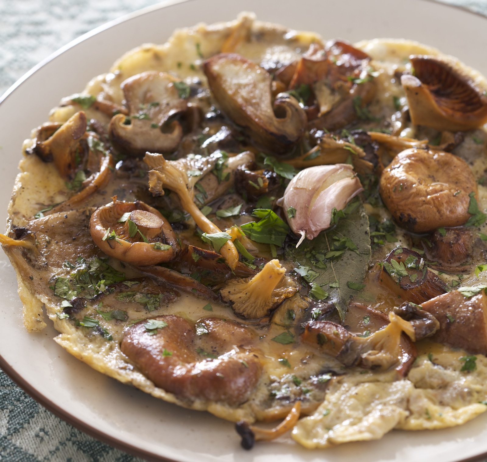 wild mushroom omelet